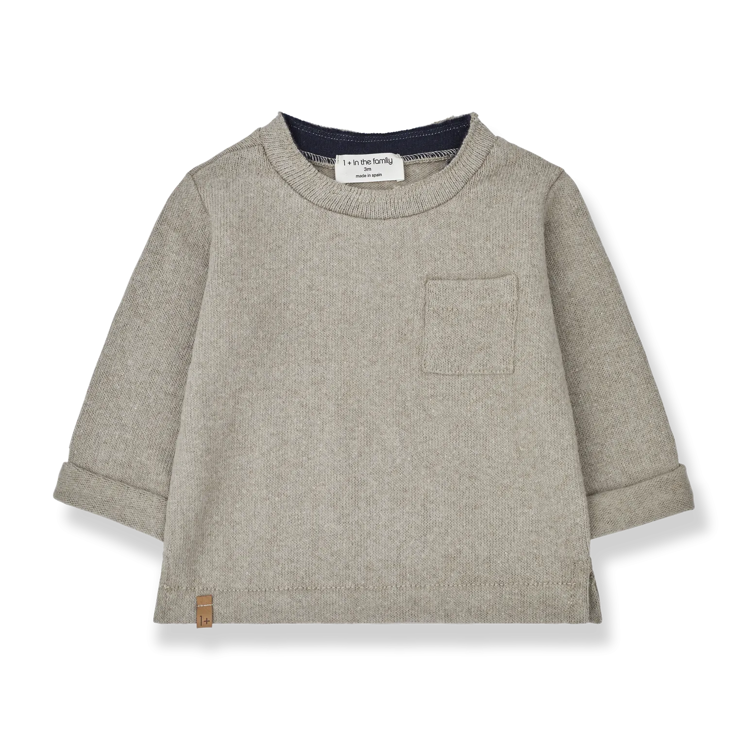 1  in the Family Lukas Taupe Sweater
