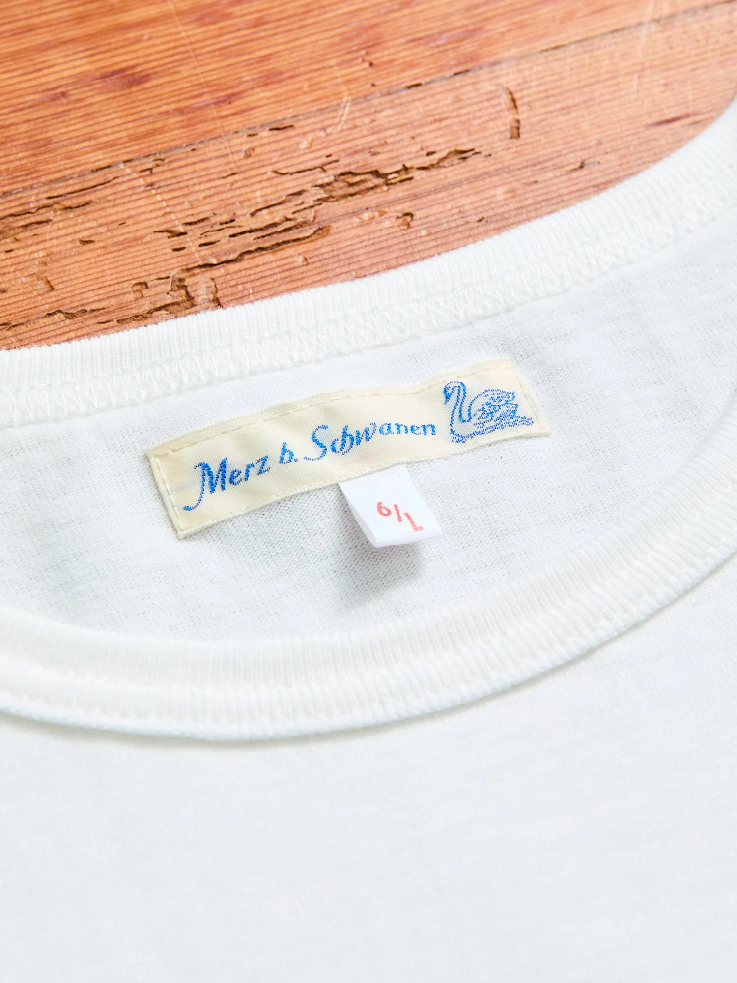 White Heavyweight 7.2oz Loopwheel T-Shirt by "Good Originals"