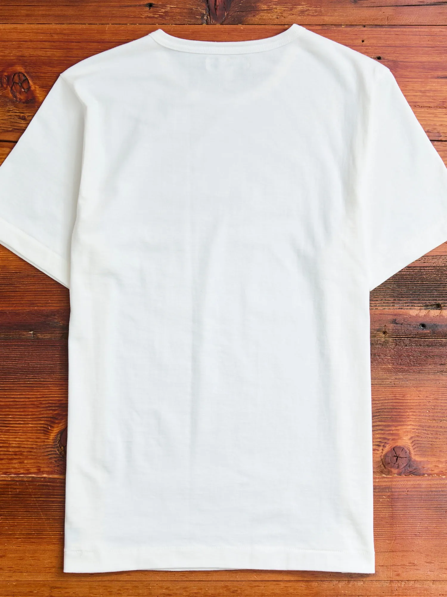 White Heavyweight 7.2oz Loopwheel T-Shirt by "Good Originals"