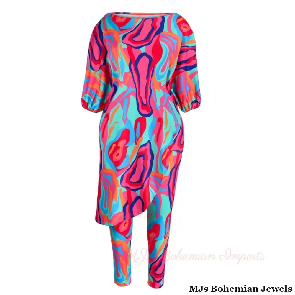 2XL Rainbow Asymmetric Set