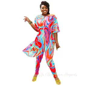 2XL Rainbow Asymmetric Set