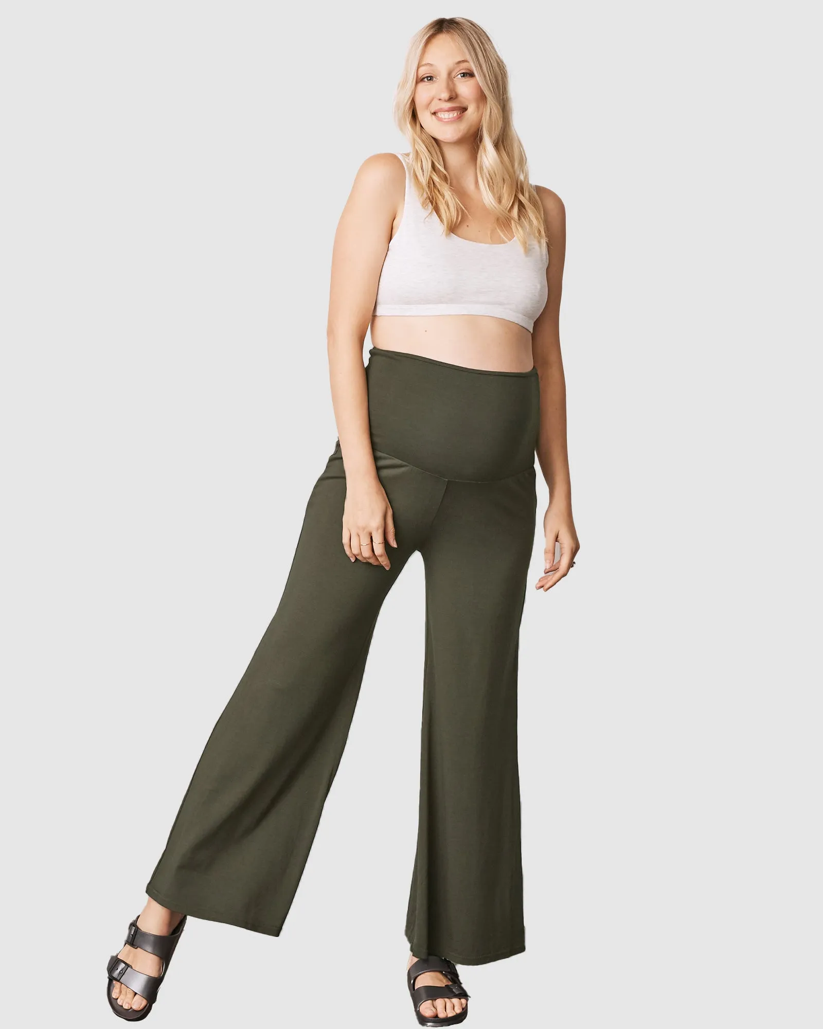 3-Piece Maternity Bamboo Outfit - Olive Green or Black