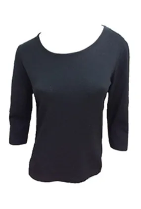 3/4 Scoop Neck Top