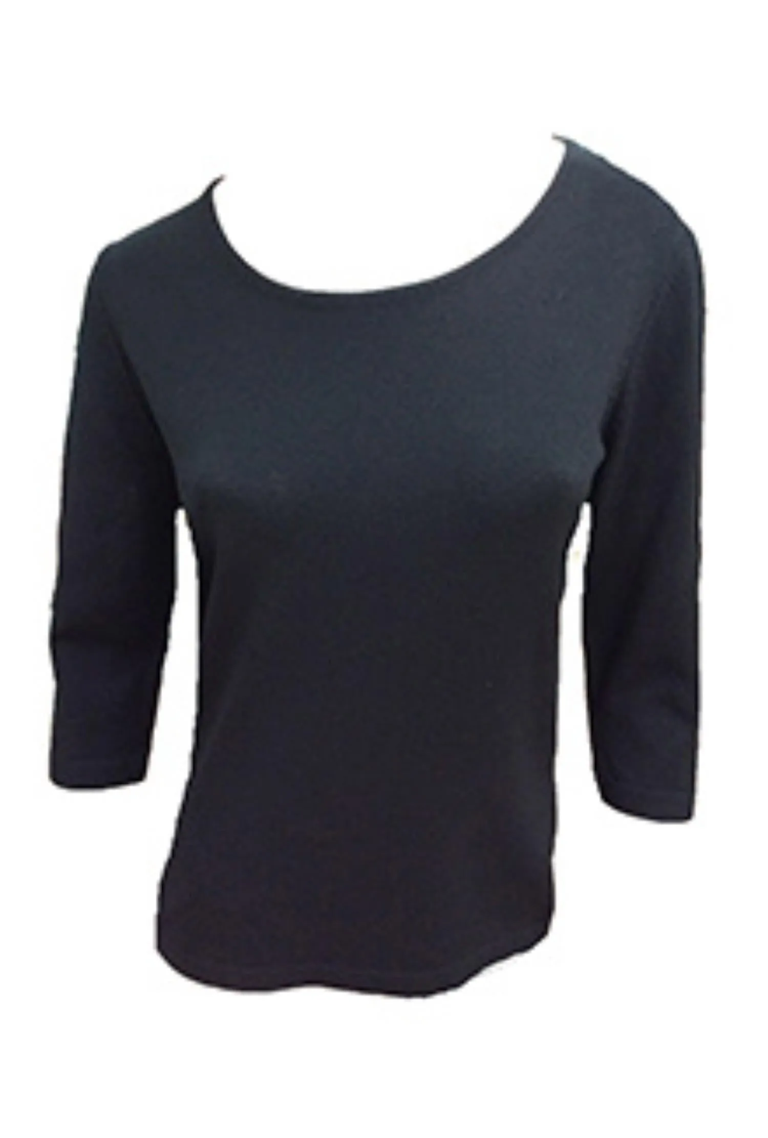 3/4 Scoop Neck Top