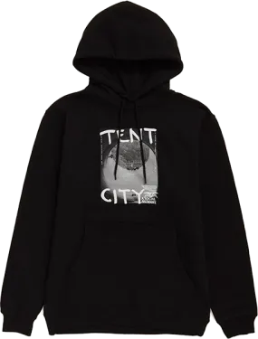 Antihero Tent City Hooded Sweatshirt - MEDIUM Black