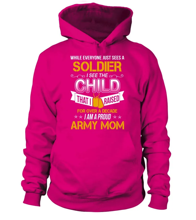 Army Mom Over A Decade T-shirts