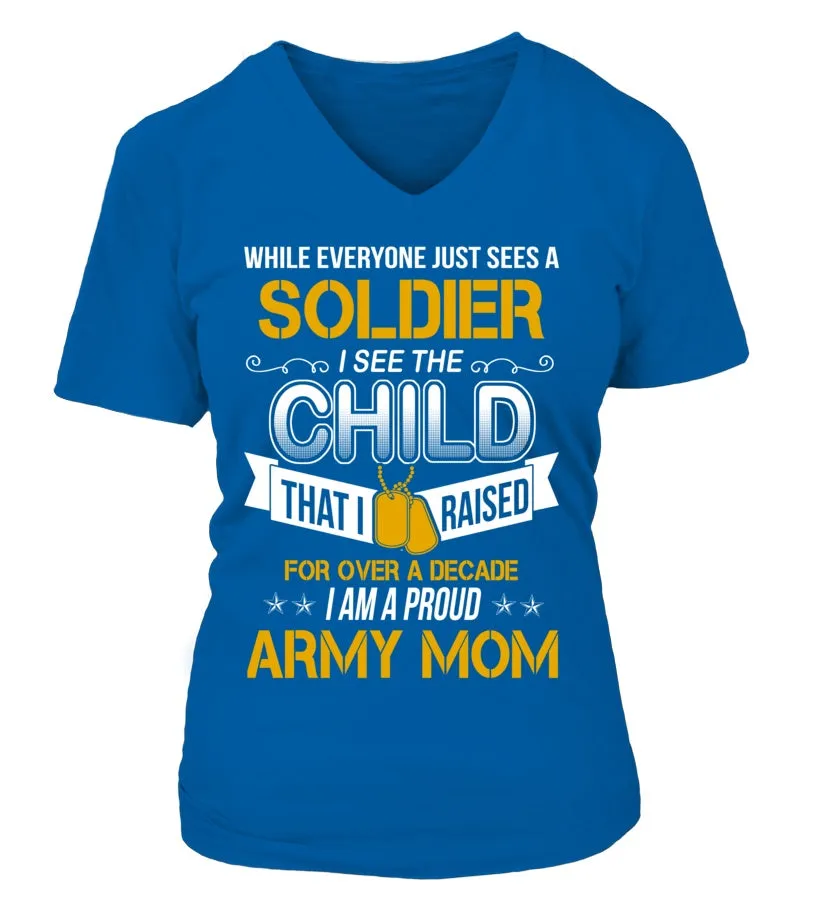 Army Mom Over A Decade T-shirts