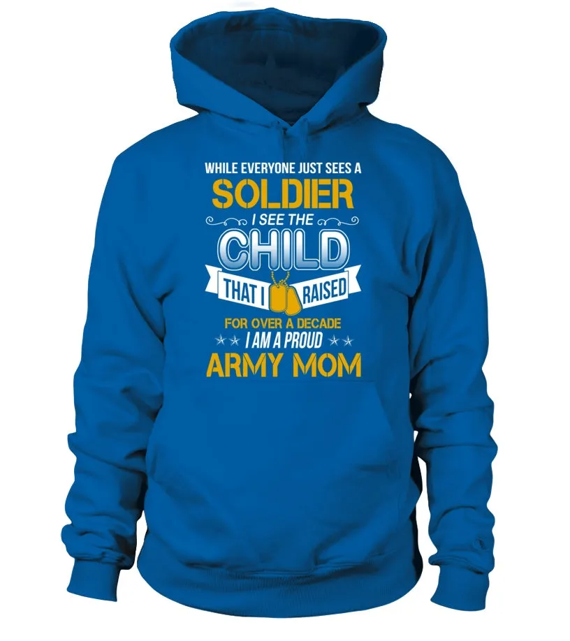 Army Mom Over A Decade T-shirts