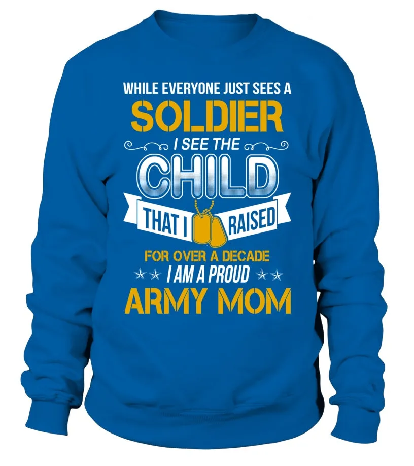 Army Mom Over A Decade T-shirts