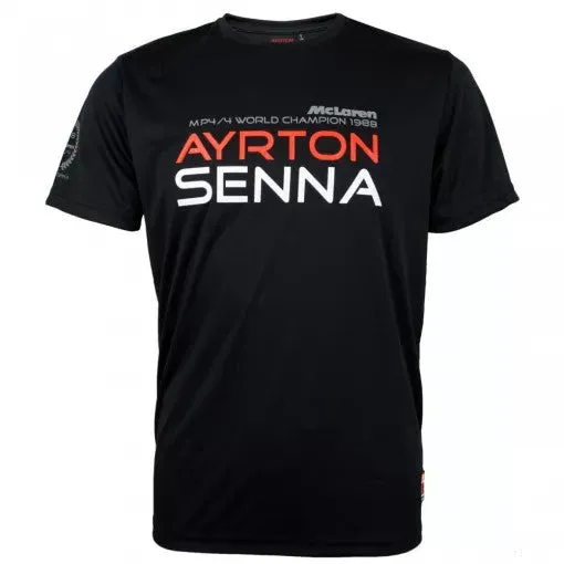 Ayrton Senna T-shirt, 1988, Black, 2016