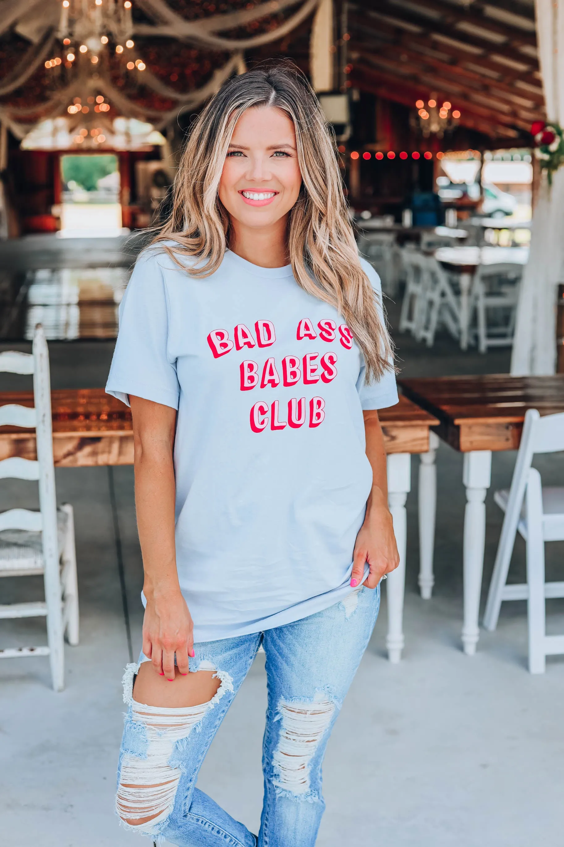Bad Ass Babes Club T-Shirt - Blue