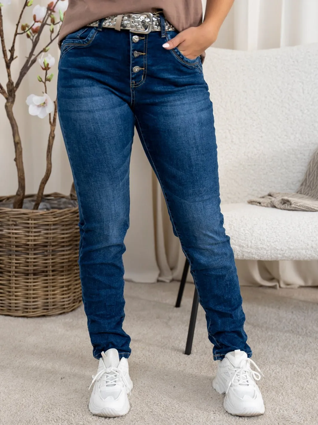 Blue Denim Bailee Skinny Jeans - Womens Fashion Denim   