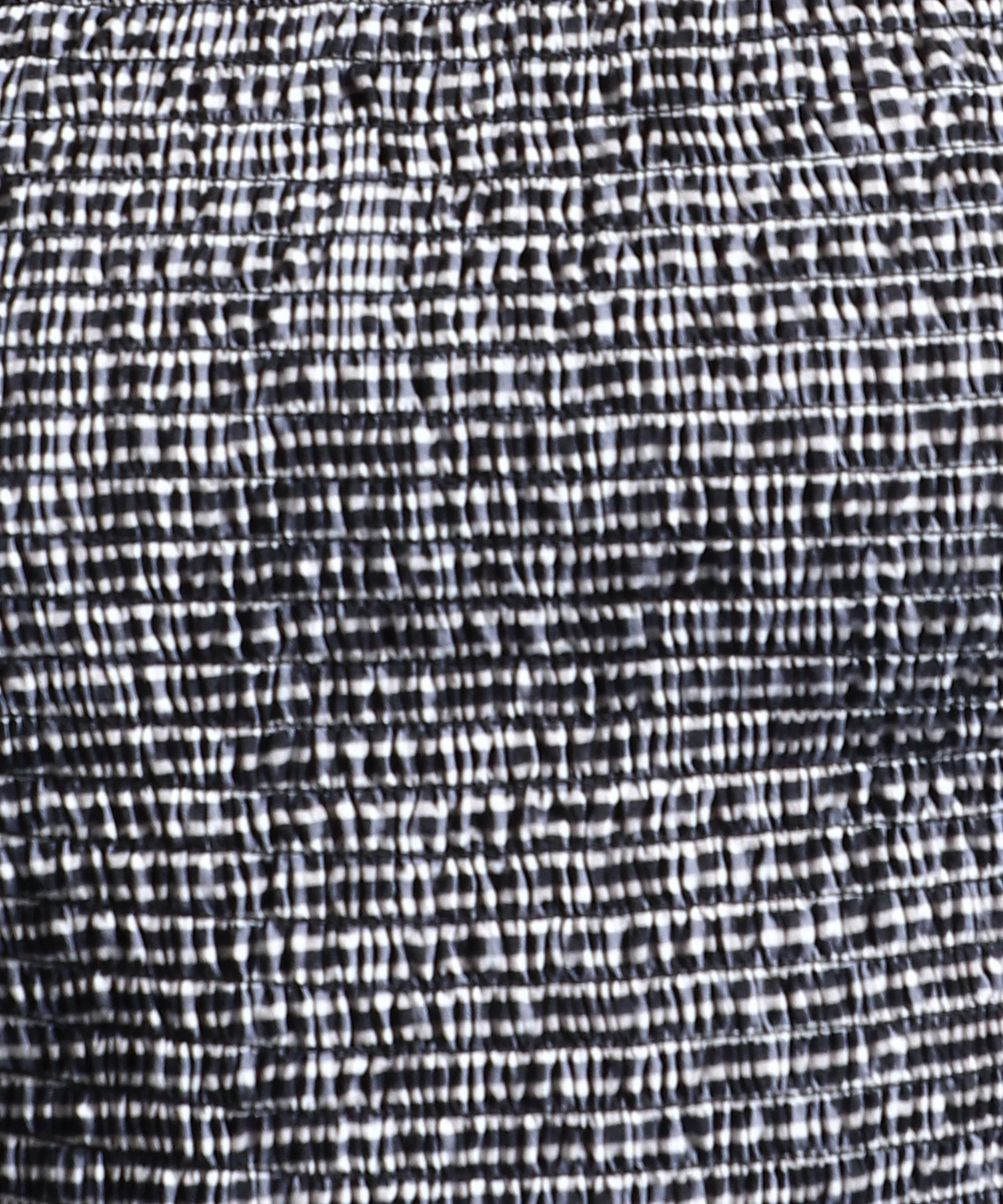 Black Colour Knee Length Checked Dress