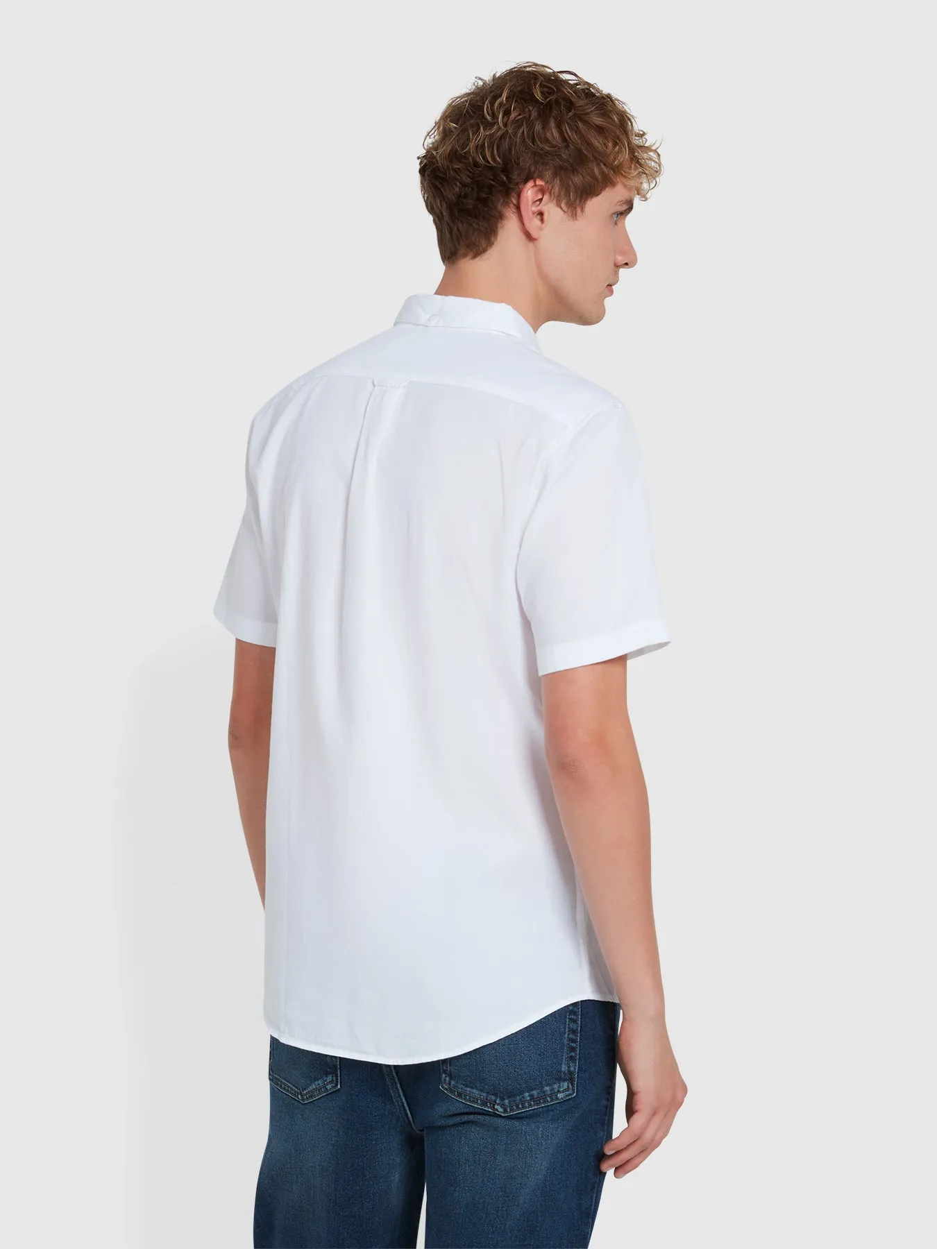 Carlson Short Sleeve Shirt In White
