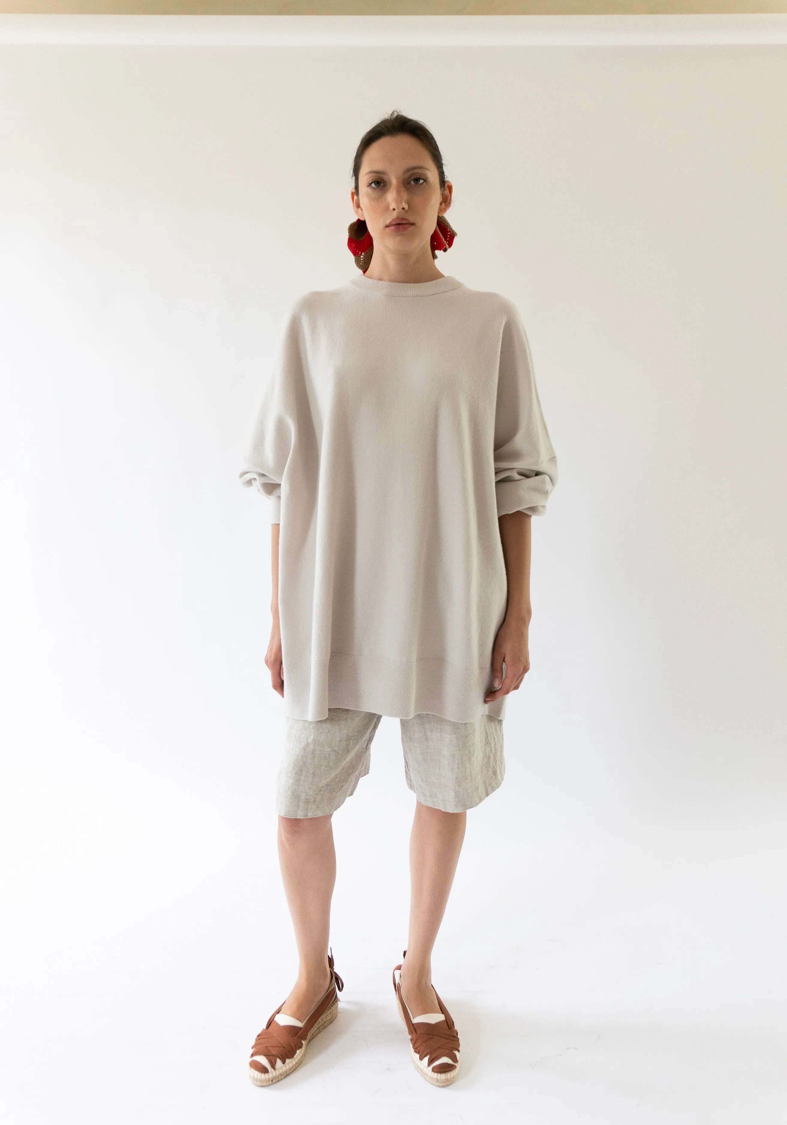 Cashmere Juna Sweater in Chalk