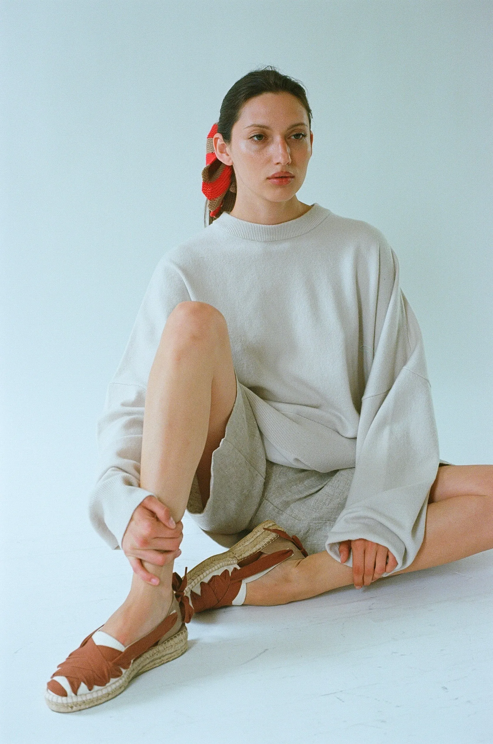 Cashmere Juna Sweater in Chalk