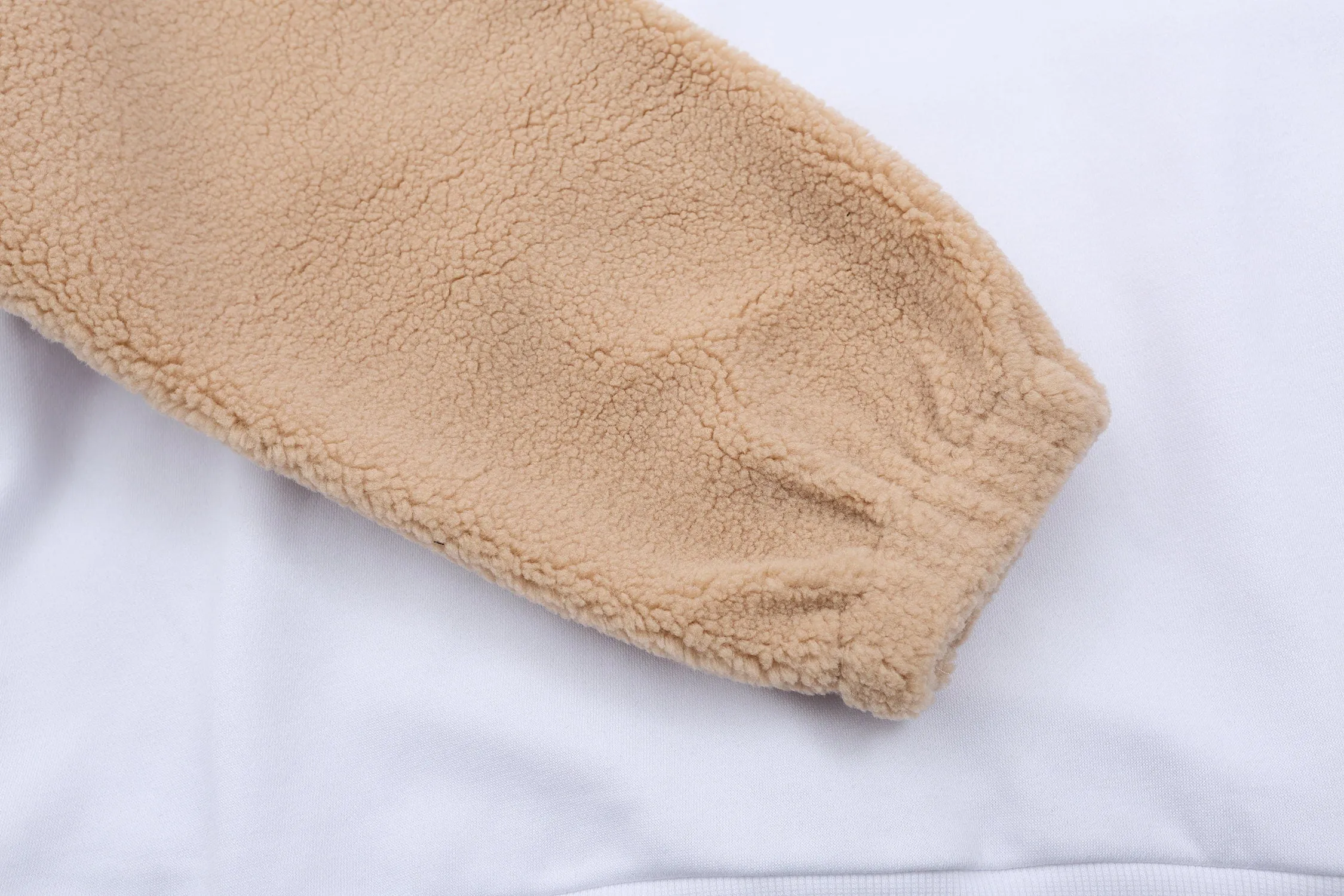 Casual Brown Bear Backside Crewneck Pullover Streetwear Fashion Black Sweatshirt for Men