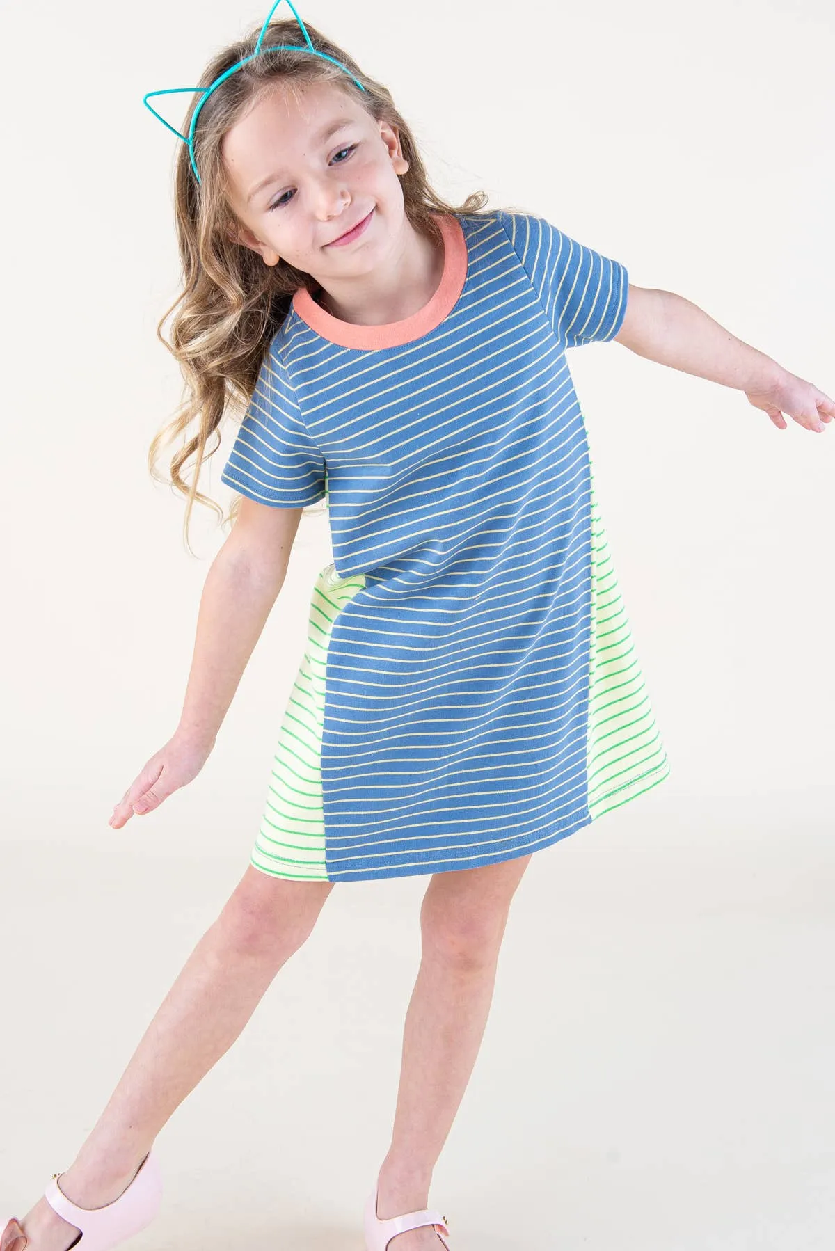 Color Block A-line Dress