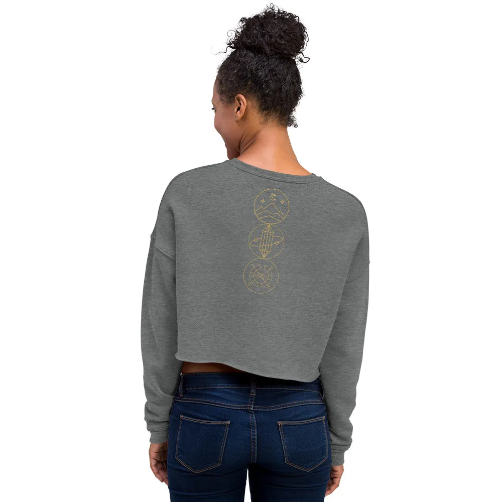 CraneStamp- Crop Sweatshirt