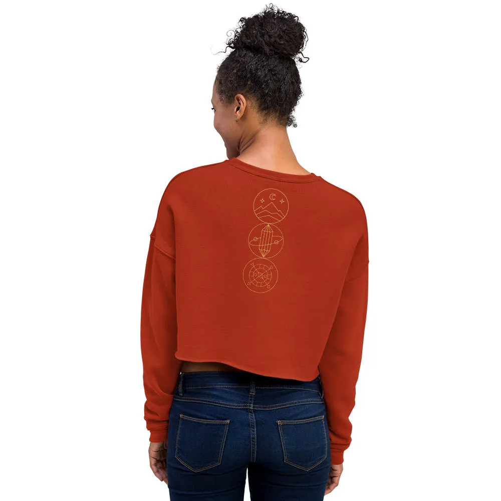 CraneStamp- Crop Sweatshirt