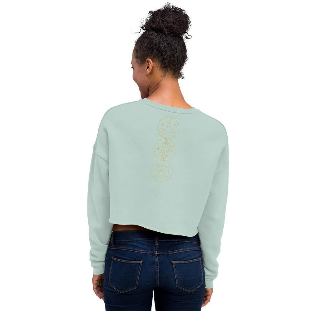 CraneStamp- Crop Sweatshirt