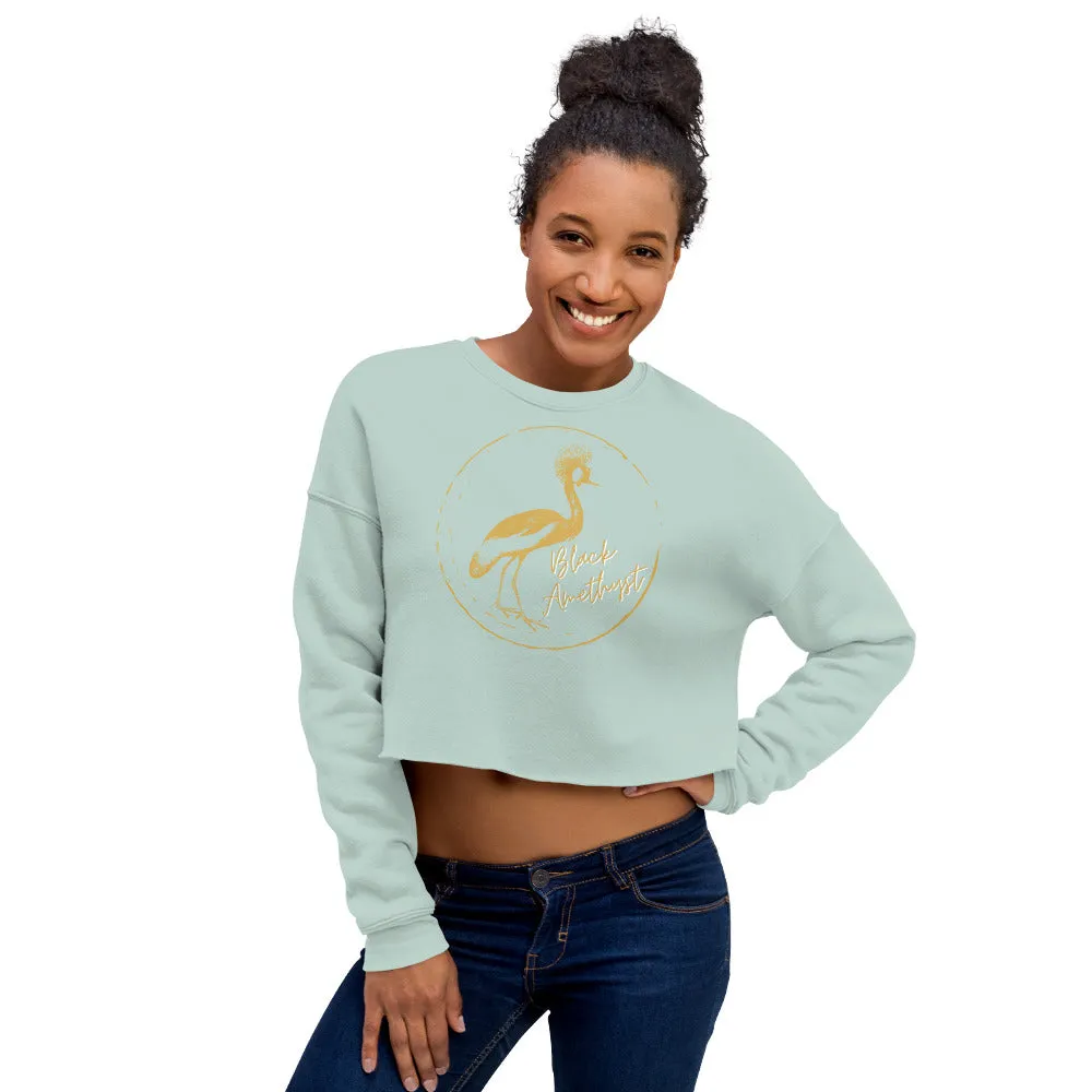 CraneStamp- Crop Sweatshirt