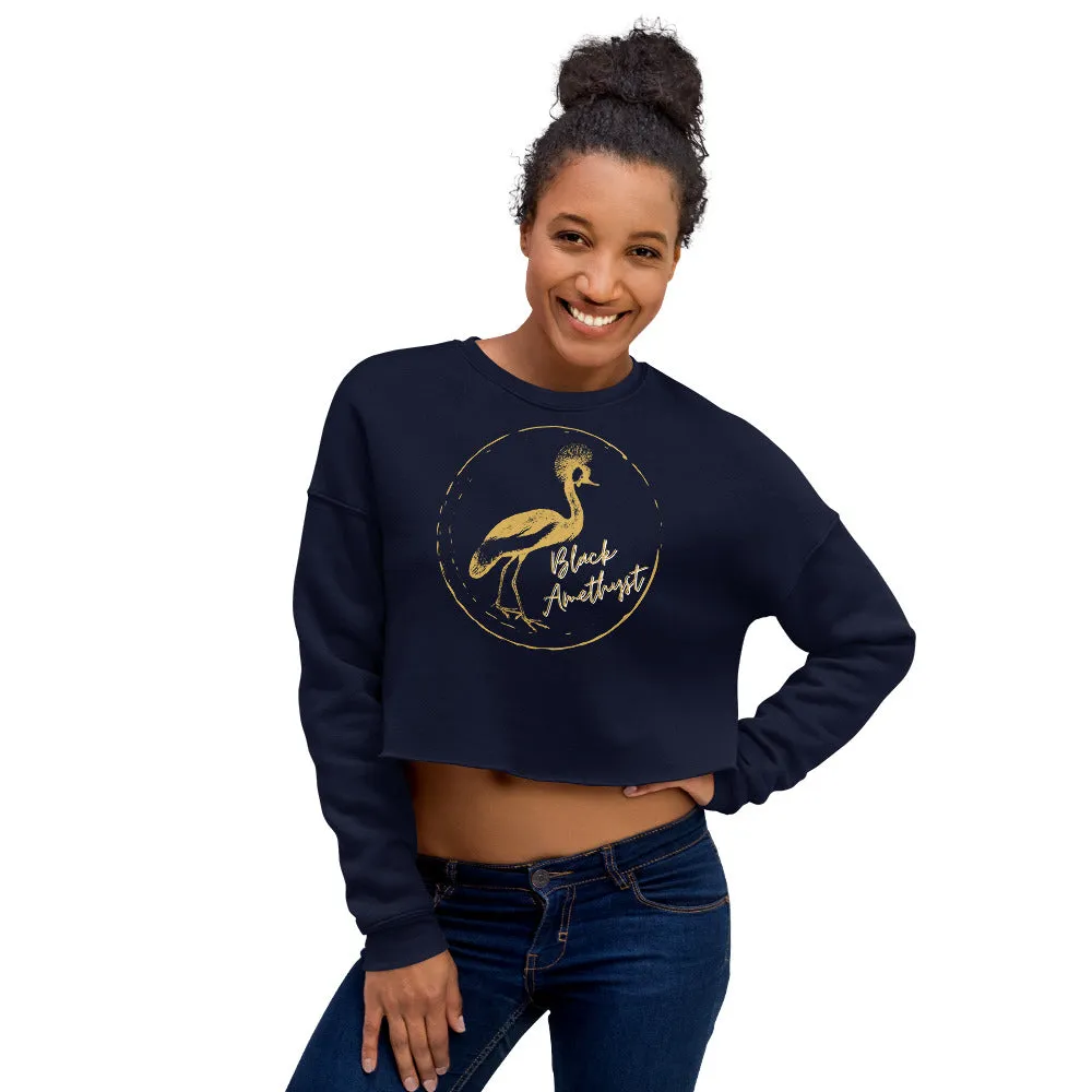 CraneStamp- Crop Sweatshirt