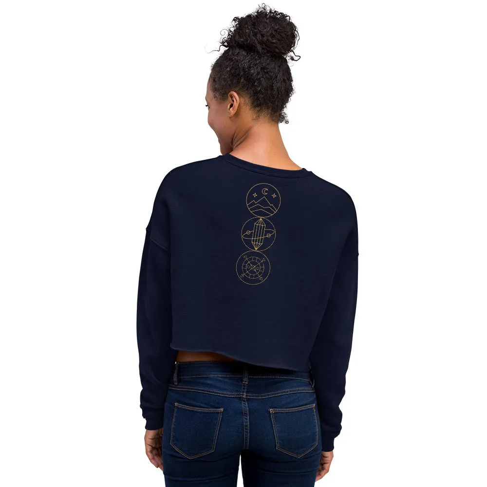 CraneStamp- Crop Sweatshirt