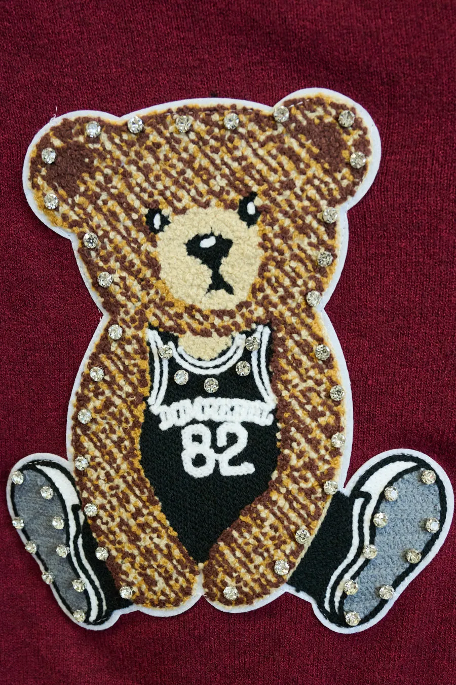 Cropped teddy bear sweater wholesale