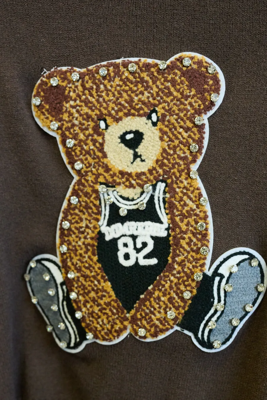 Cropped teddy bear sweater wholesale