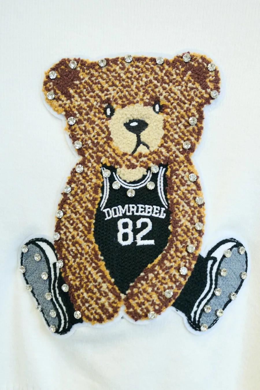 Cropped teddy bear sweater wholesale
