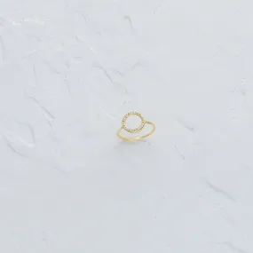 Cubic Zirconia Circle Ring