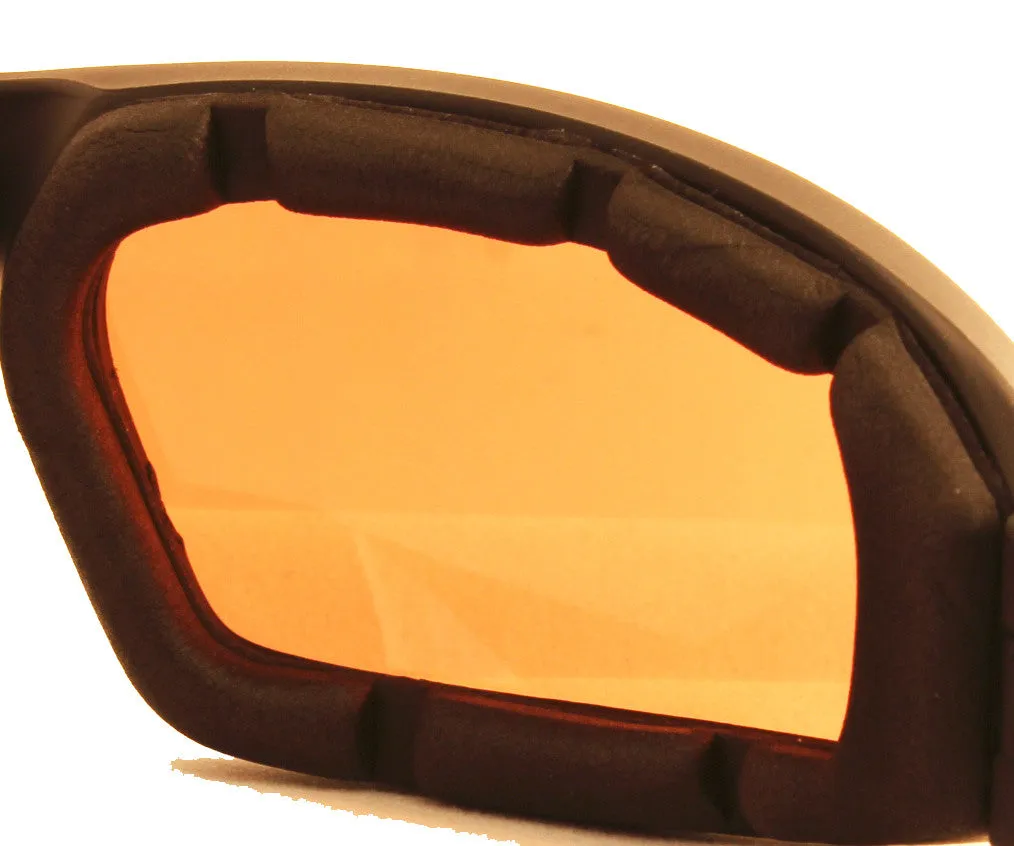 Fat Skeleton Daytona EVA Foam Padded Brown Driver Lens Sunglasses