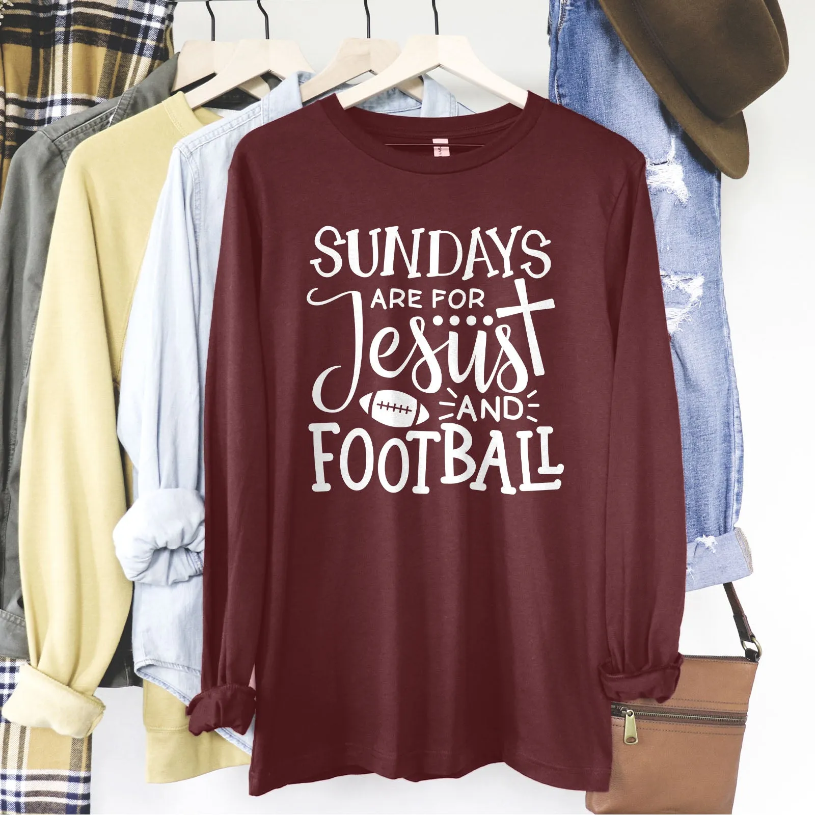 Football And Jesus Long Sleeve
