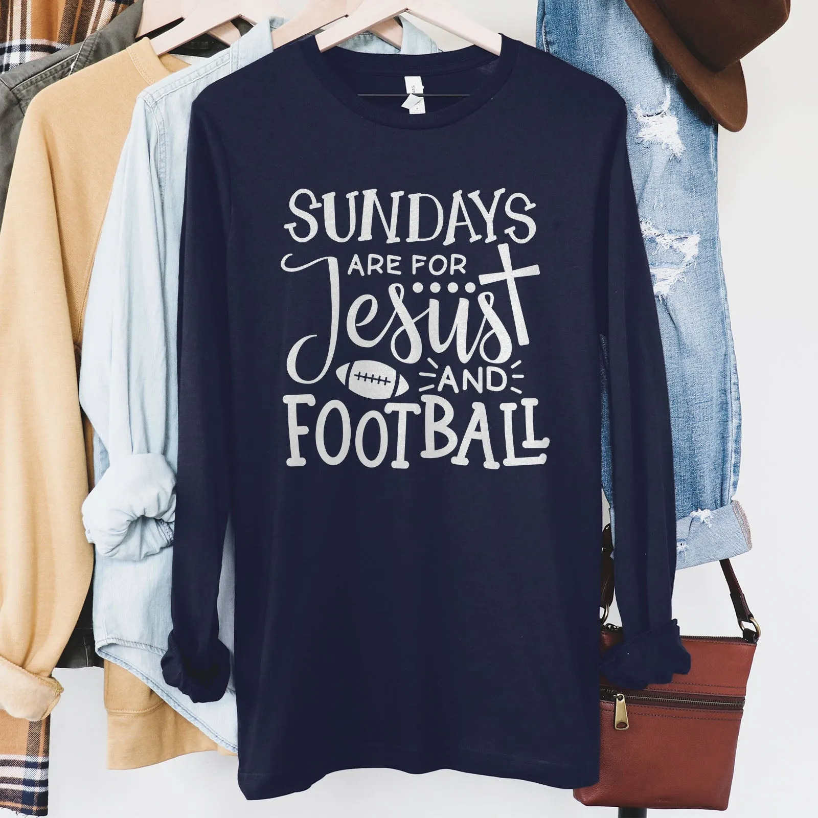 Football And Jesus Long Sleeve