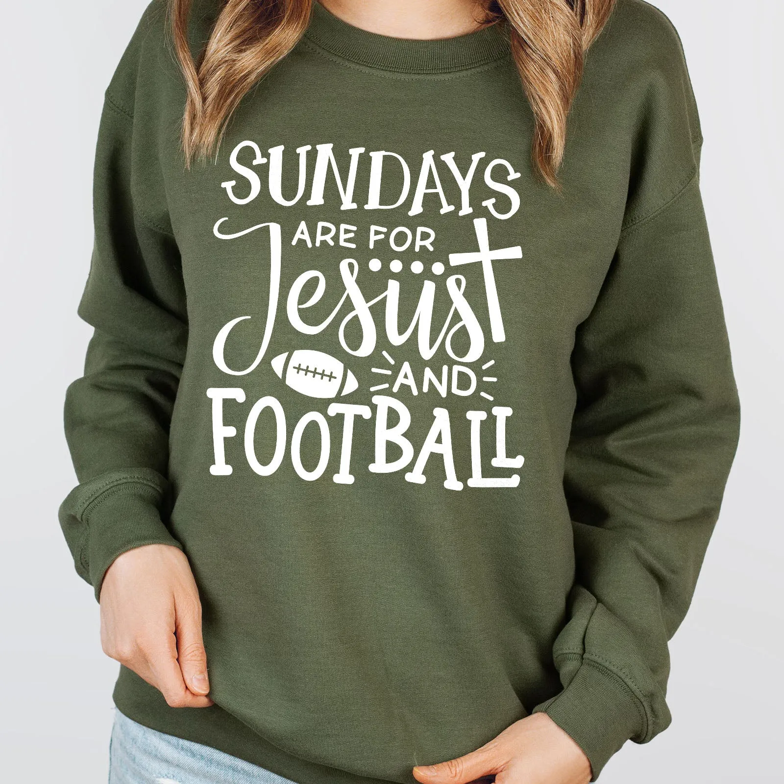 Football And Jesus Long Sleeve