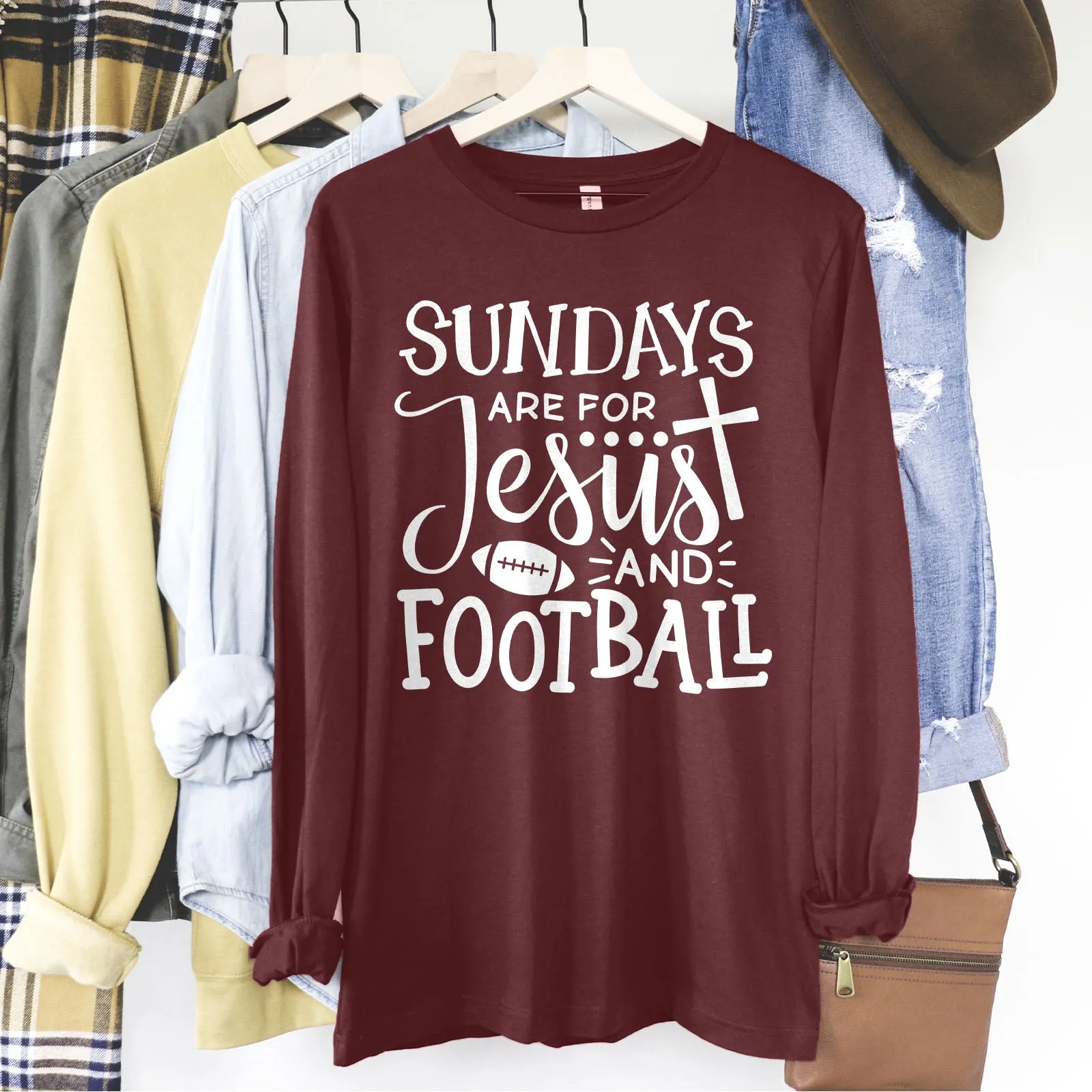 Football And Jesus Long Sleeve
