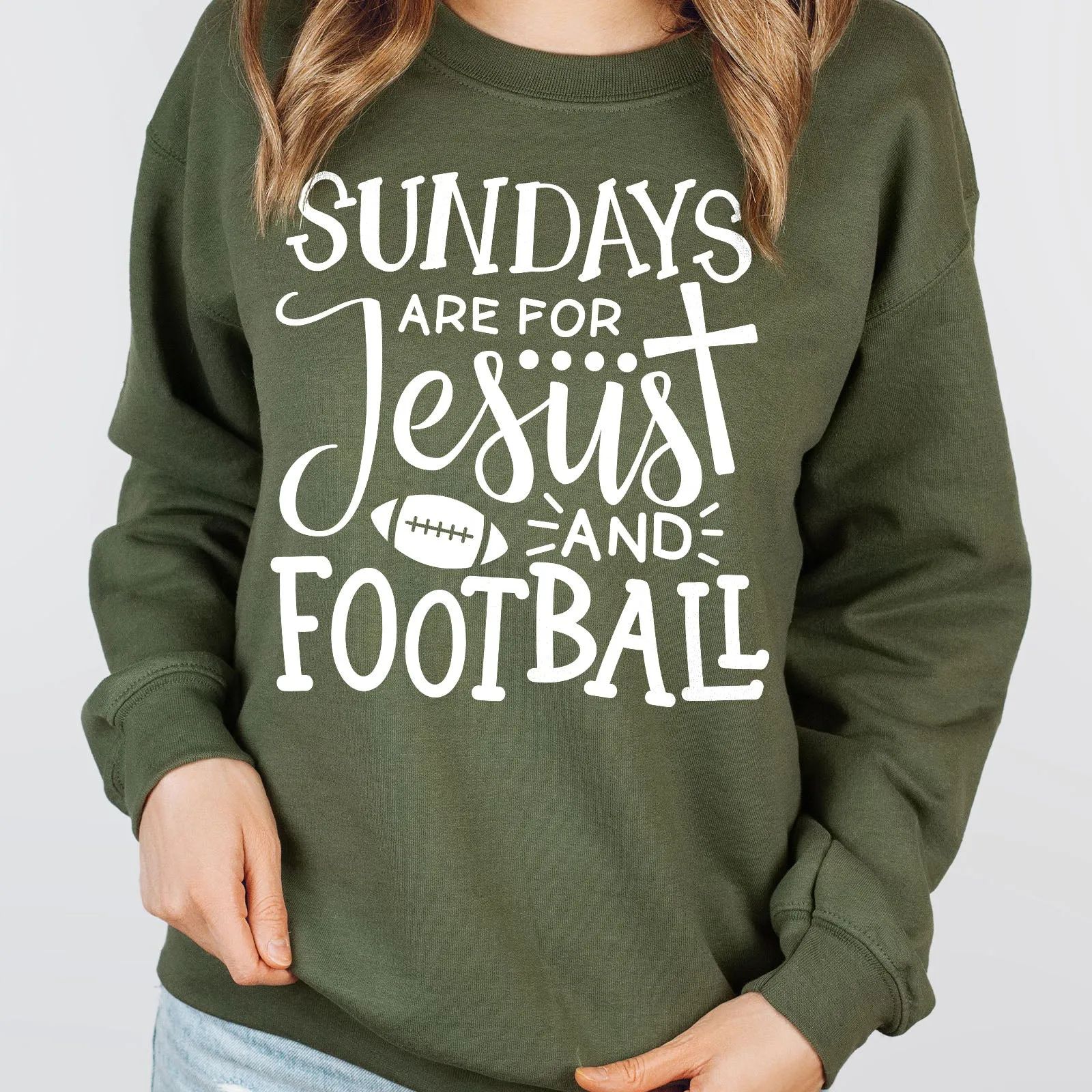 Football And Jesus Long Sleeve