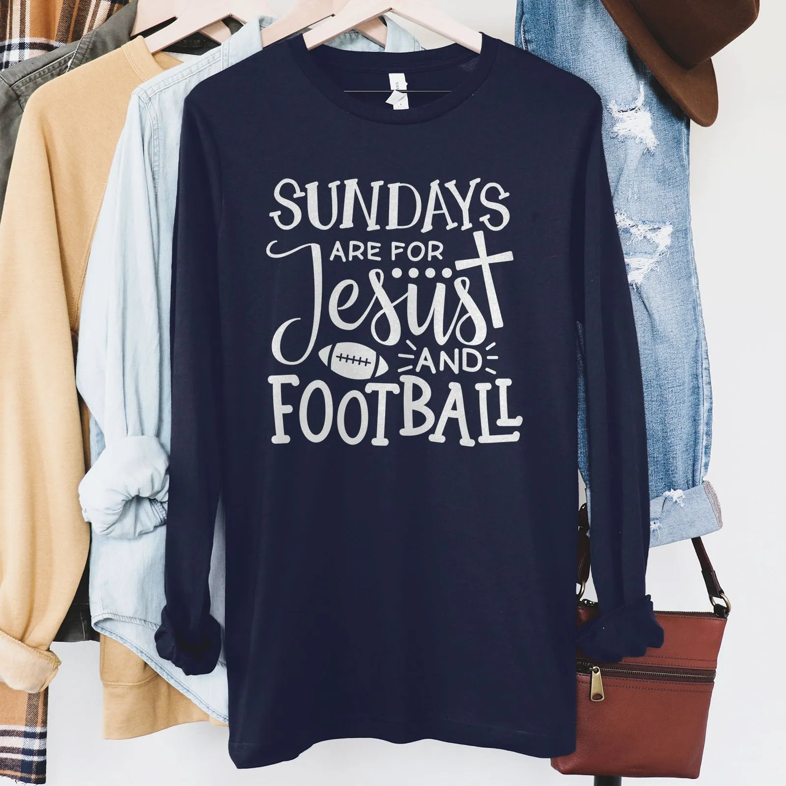 Football And Jesus Long Sleeve