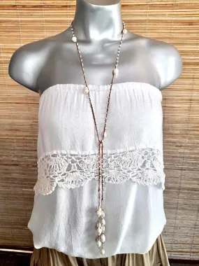 FRESH WATER PEARL NECKLACE Medium Length