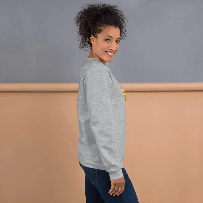Get Cozy with This Cool Women's Sunflower Sweatshirt