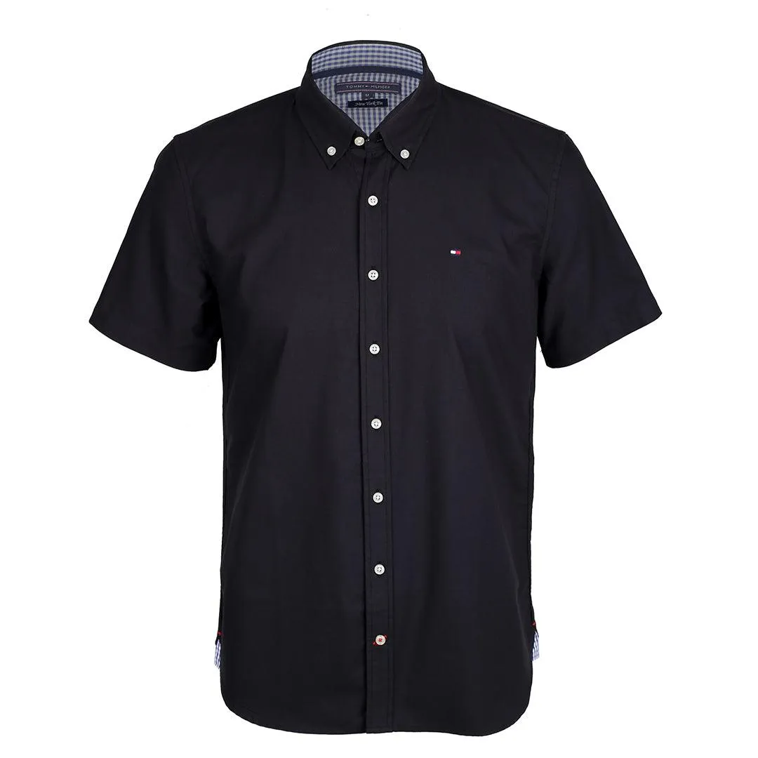 HIF Camp Collar Short Sleeve Shirt- Black