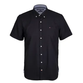 HIF Camp Collar Short Sleeve Shirt- Black