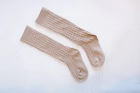 Knee High Socks, Baby   Toddler in Beige by Polished Prints