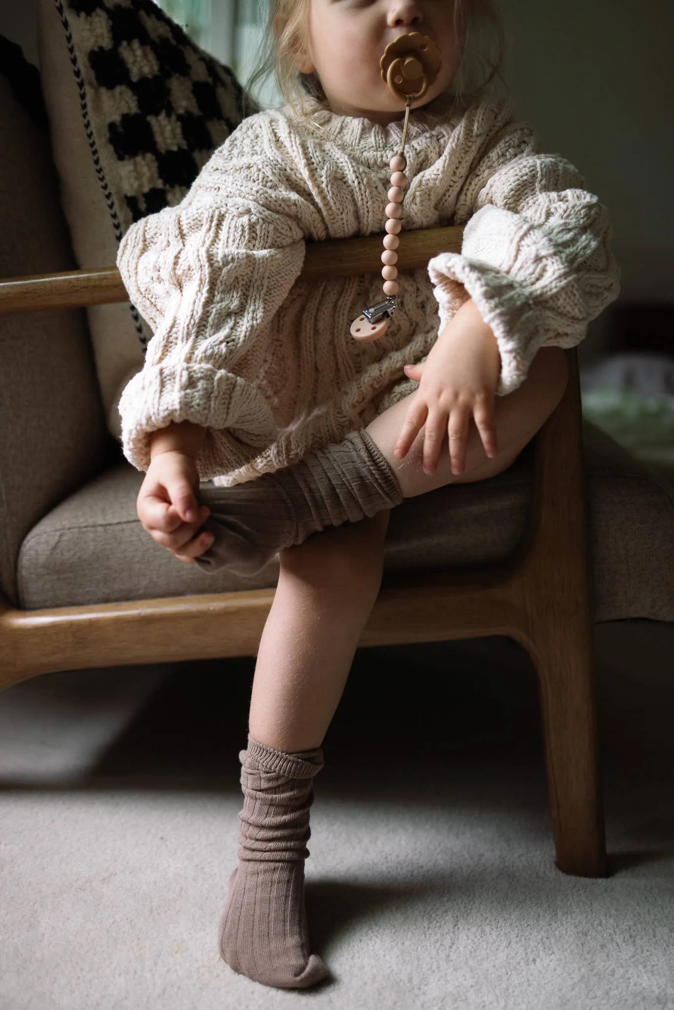 Knee High Socks, Baby   Toddler in Brown by Polished Prints