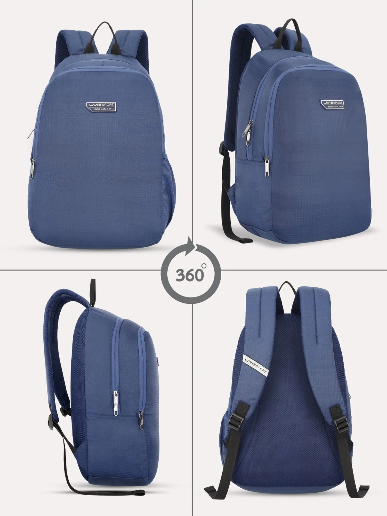 Lavie Sport Eazy 23L Laptop Backpack For Men & Women|Boys & Girls Navy