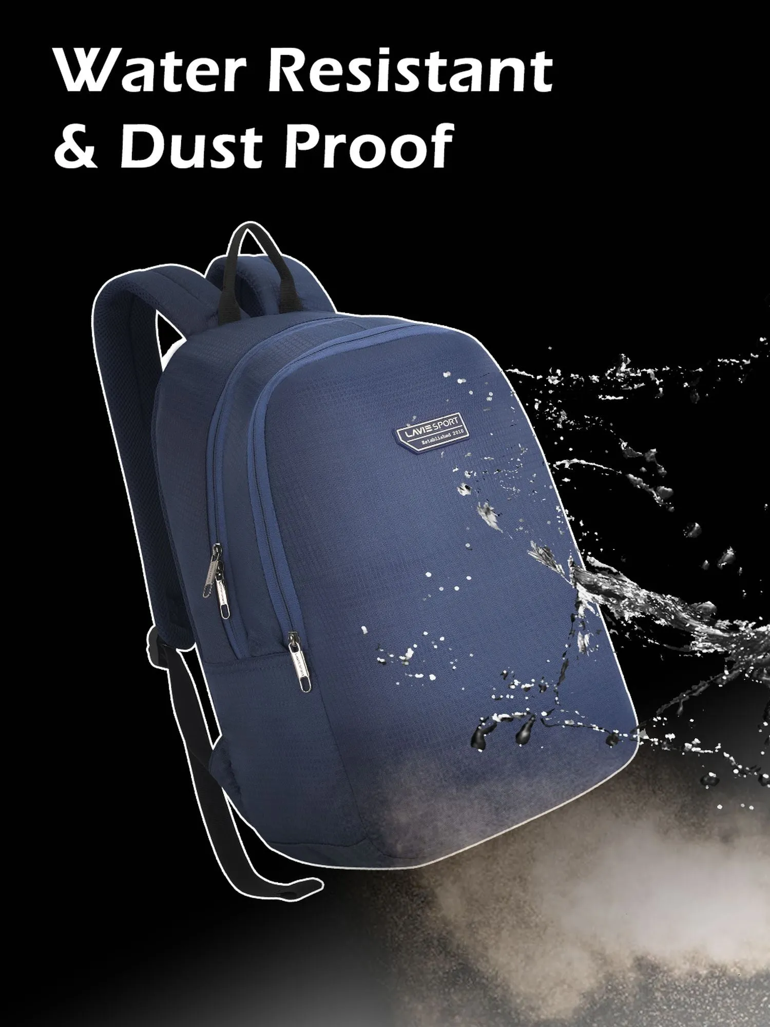 Lavie Sport Eazy 23L Laptop Backpack For Men & Women|Boys & Girls Navy