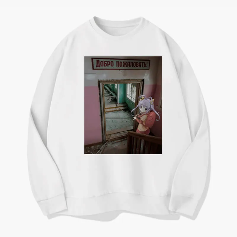 Liminal Space Dullcore Anime Sweatshirt