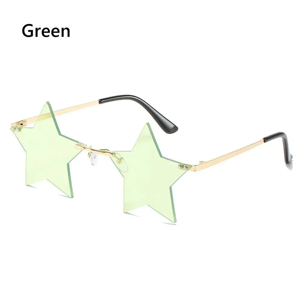 Mushroom Shape Sunglasses Irregular Rimless Sun Glasses Retro Trendy Fun Sunglasses for Women Men Decorations Party Sunglasses