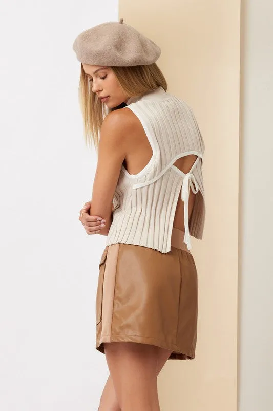Nikka Cream Knit Top